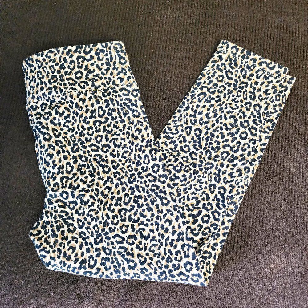 Cheetah Print Dress Pants! NWOT! Size S J CREW Tummy Control